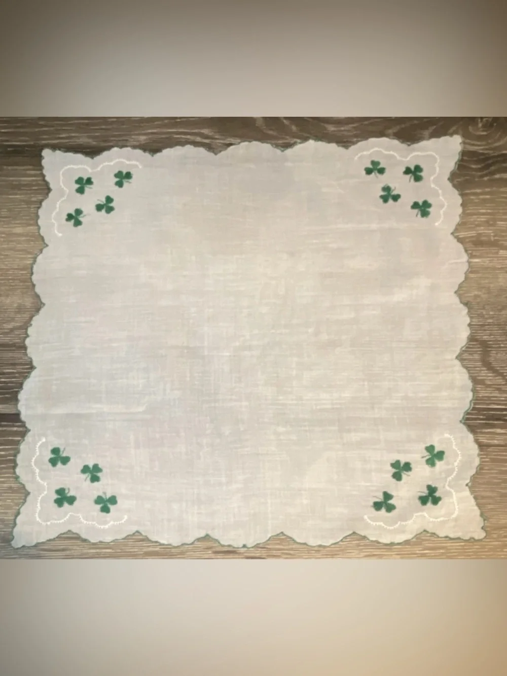 Lot of 3 Vintage Hand Embroidered Stitched Floral Linen Napkin Cloths EUC